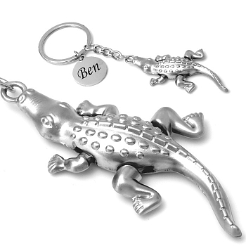 Krokodil - Schlüsselanhänger aus Metall