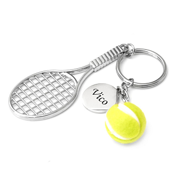 Tennis - Schlüsselanhänger aus Metall