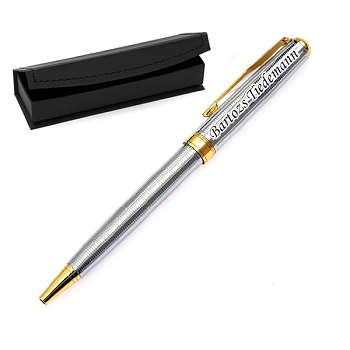 Luxus-Stift Stripper silbern in Geschenkbox