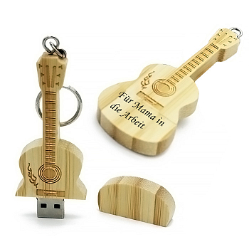 USB-Flash 32 GB Gitarre Bambus