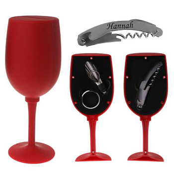 Luxus Weinglas-Set rot