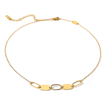 Sebészeti acélból készült női nyaklánc Luna arany