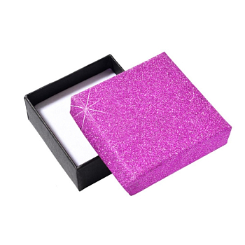 Papier-Geschenkbox glitter rosa