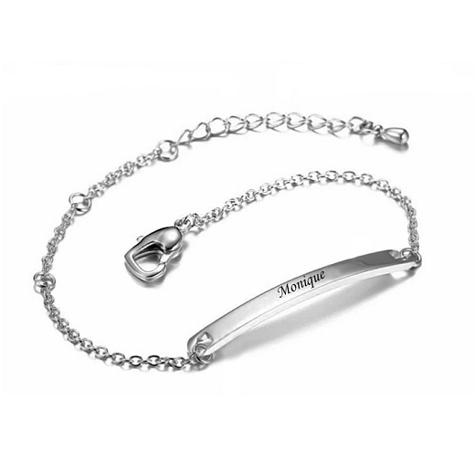 Armband Für Frauen Chirurgenstahl Heart Lock silbern