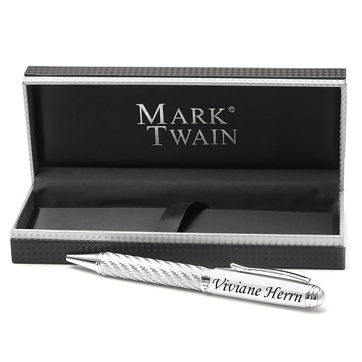 Luxus Stift Mark Twain in Geschenkbox Perle
