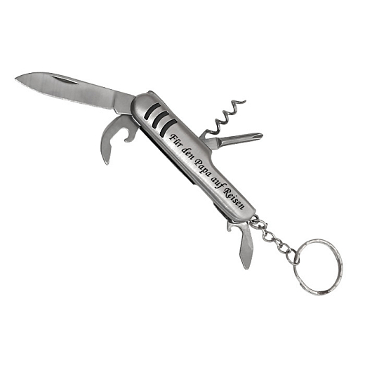 Multifunktionaler Schlüsselanhänger mit Messer