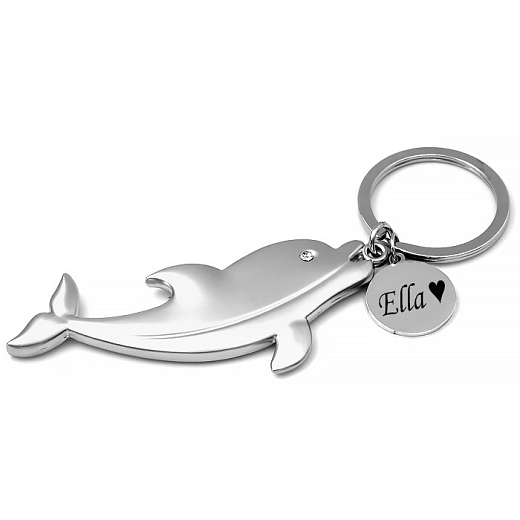Delphin - Schlüsselanhänger aus Metall