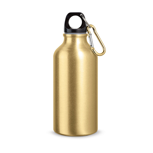 Reise-Aluminiumflasche golden 400 ml