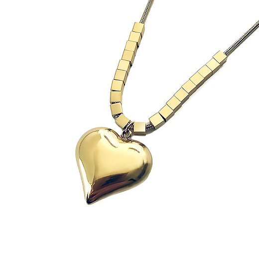Cubic Heart Halskette aus Chirurgenstahl