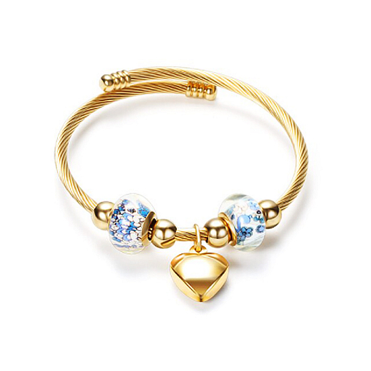 Armband Für Frauen Chirurgenstahl mit Perlen Spring golden