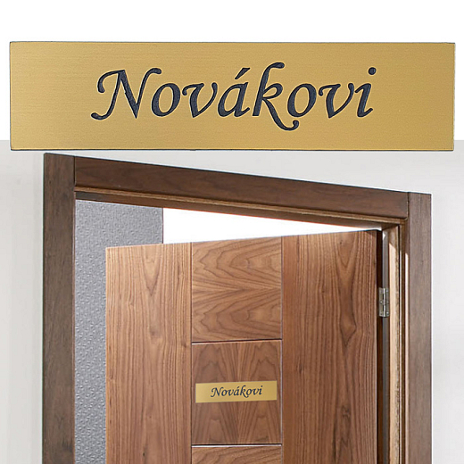 Dekoratives Namensschild für Tür