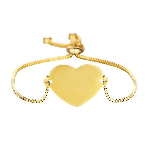 Armband Für Frauen Chirurgenstahl Herz vergoldet
