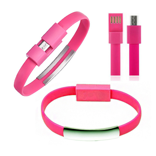Armband Unisex micro USB Kabel rosa