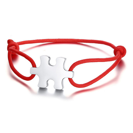 Armband Unisex Puzzle rot
