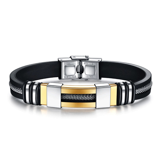 Armband Universal Unisex Deluxe gold-silber